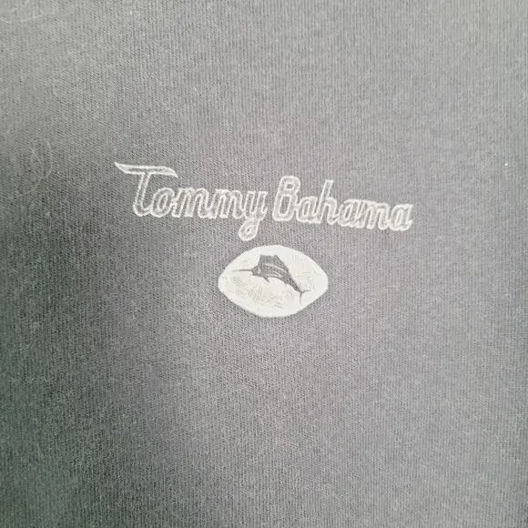 Tommy Bahama Shirt Mens Large Gray Relax Weekend Football Graphic Cotton - Picture 3 of 8